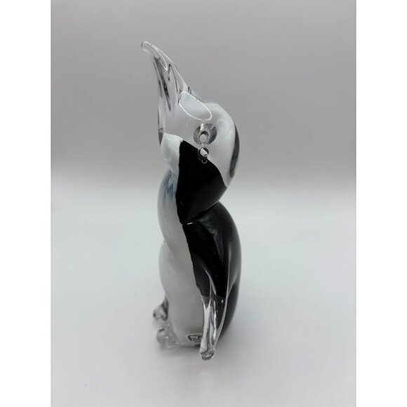 Kosta Boda Other - Handcrafted Vintage Kosta Boda Konstglas Sweden Black & Clear Glass Penguin